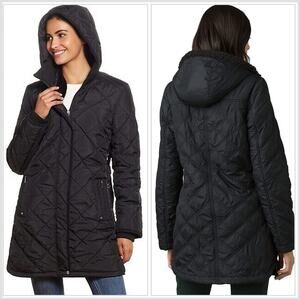PRANA Women's Esla Coat Jacket Quilted Sherpa Lining XS